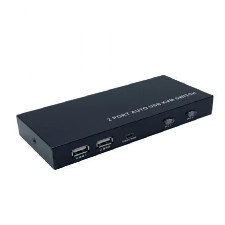 Aisens Conmutador KVM HDMI 4K@60Hz USB 1U-2PC Negro